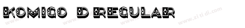 Komigo 3D Regular字体转换